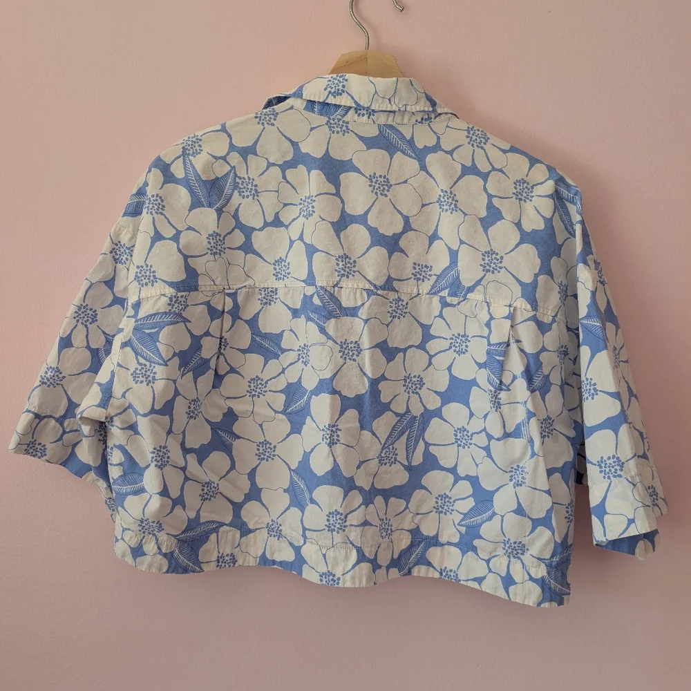 EUC Zara Crop Top Size Large - Picture 2 of 4